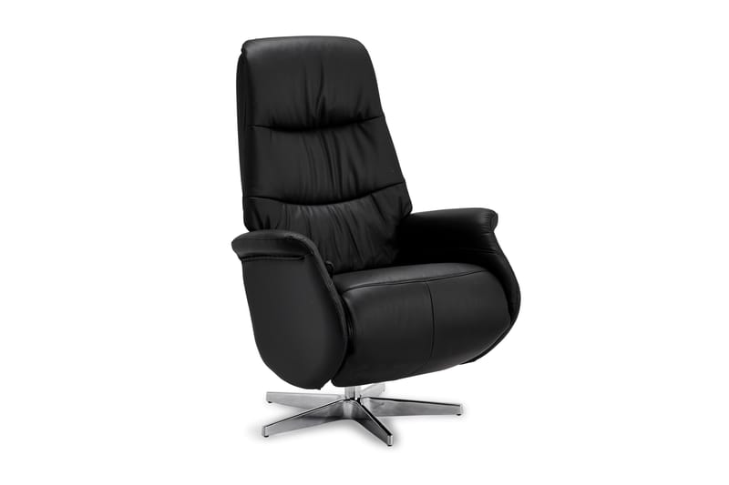Delta Recliner Læder - Sort - Møbler - Stole & lænestole - Lænestole - Recliner lænestol