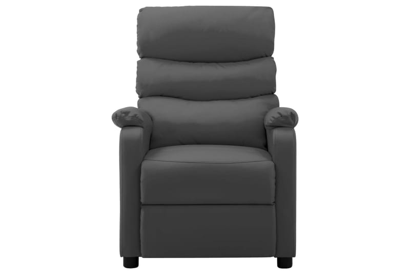 Lænestol Kunstlæder Grå - Møbler - Stole & lænestole - Lænestole - Recliner lænestol