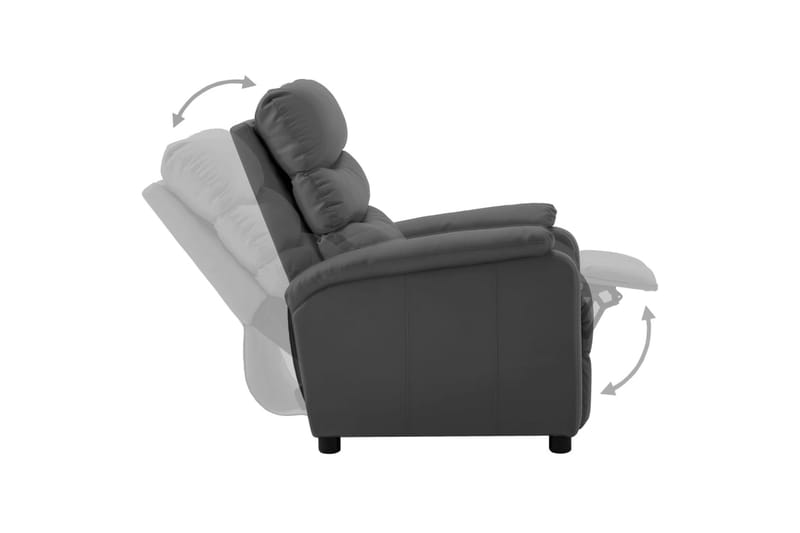 Lænestol Kunstlæder Grå - Møbler - Stole & lænestole - Lænestole - Recliner lænestol