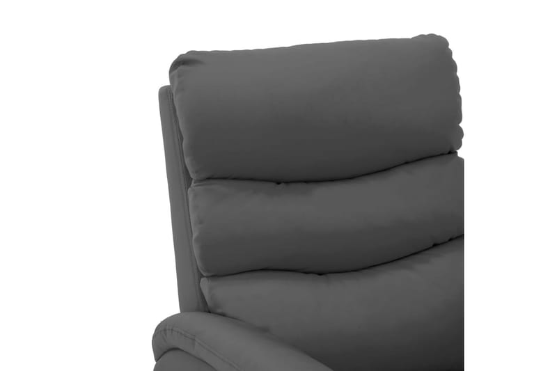 Lænestol Kunstlæder Grå - Møbler - Stole & lænestole - Lænestole - Recliner lænestol