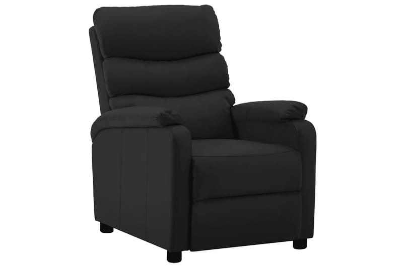 Lænestol Kunstlæder Sort - Møbler - Stole & lænestole - Lænestole - Recliner lænestol
