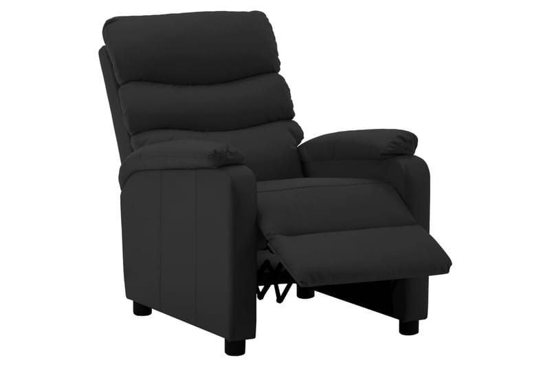 Lænestol Kunstlæder Sort - Møbler - Stole & lænestole - Lænestole - Recliner lænestol