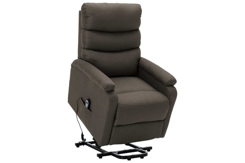 Lænestol Med Løftefunktion Stof Gråbrun - Gråbrun - Møbler - Stole & lænestole - Lænestole - Recliner lænestol