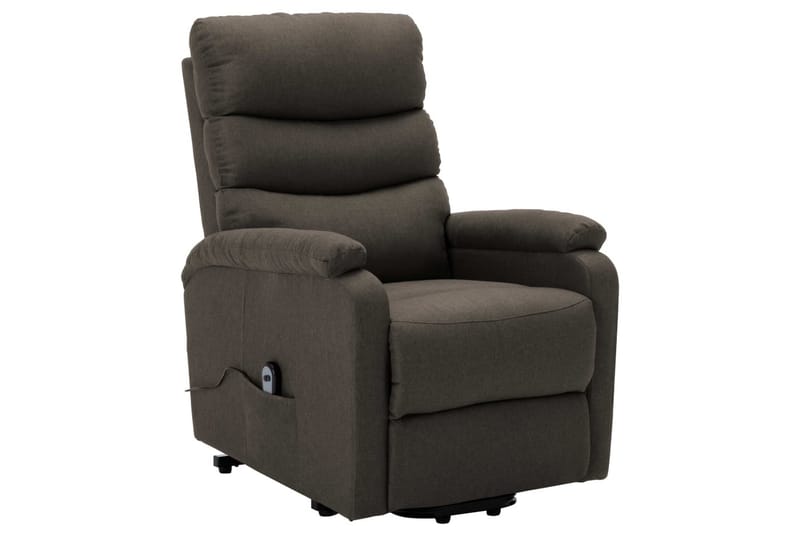 Lænestol Med Løftefunktion Stof Gråbrun - Gråbrun - Møbler - Stole & lænestole - Lænestole - Recliner lænestol