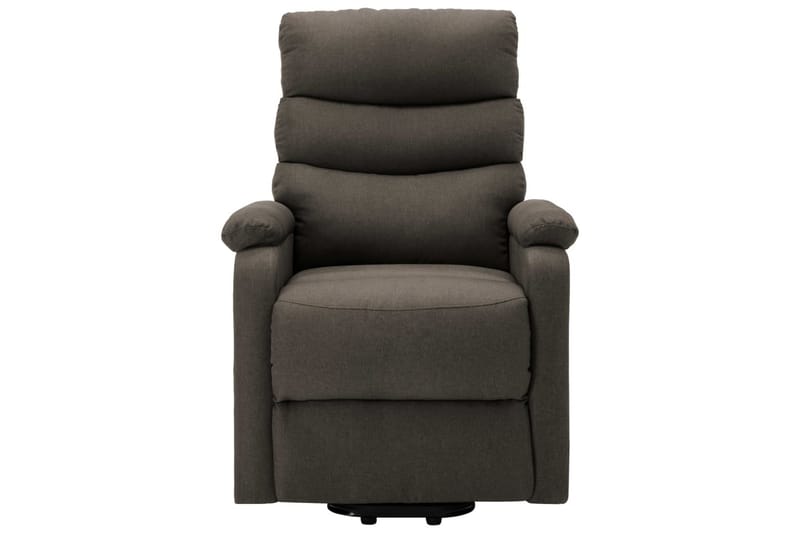 Lænestol Med Løftefunktion Stof Gråbrun - Gråbrun - Møbler - Stole & lænestole - Lænestole - Recliner lænestol