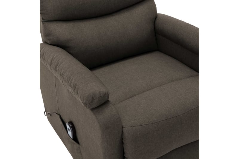 Lænestol Med Løftefunktion Stof Gråbrun - Gråbrun - Møbler - Stole & lænestole - Lænestole - Recliner lænestol