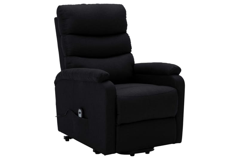 Lænestol Med Løftefunktion Stof Sort - Sort - Møbler - Stole & lænestole - Lænestole - Recliner lænestol