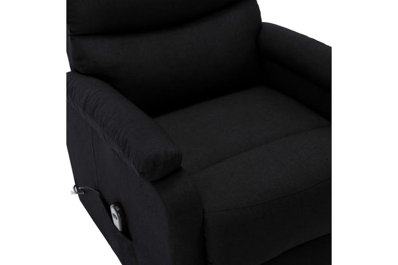 Lænestol Med Løftefunktion Stof Sort - Sort - Møbler - Stole & lænestole - Lænestole - Recliner lænestol