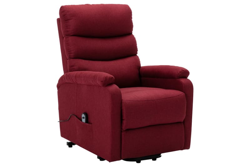 Lænestol Med Løftefunktion Stof Vinrød - Rød - Møbler - Stole & lænestole - Lænestole - Recliner lænestol