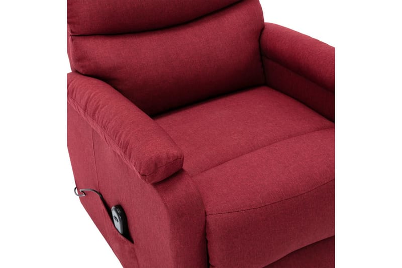 Lænestol Med Løftefunktion Stof Vinrød - Rød - Møbler - Stole & lænestole - Lænestole - Recliner lænestol