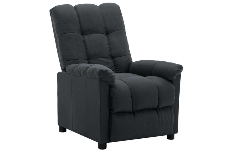 Lænestol Med Push Back-Funktion Stof Mørkegrå - Møbler - Stole & lænestole - Lænestole - Recliner lænestol