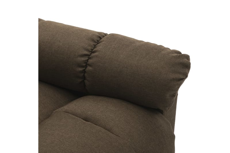 Lænestol Med Push Back-Funktion Stof Brun - Møbler - Stole & lænestole - Lænestole - Recliner lænestol