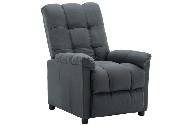 Lænestol Med Push Back-Funktion Stof Lysegrå - Møbler - Stole & lænestole - Lænestole - Recliner lænestol
