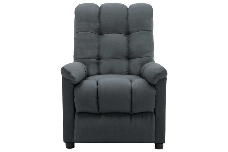 Lænestol Med Push Back-Funktion Stof Lysegrå - Møbler - Stole & lænestole - Lænestole - Recliner lænestol