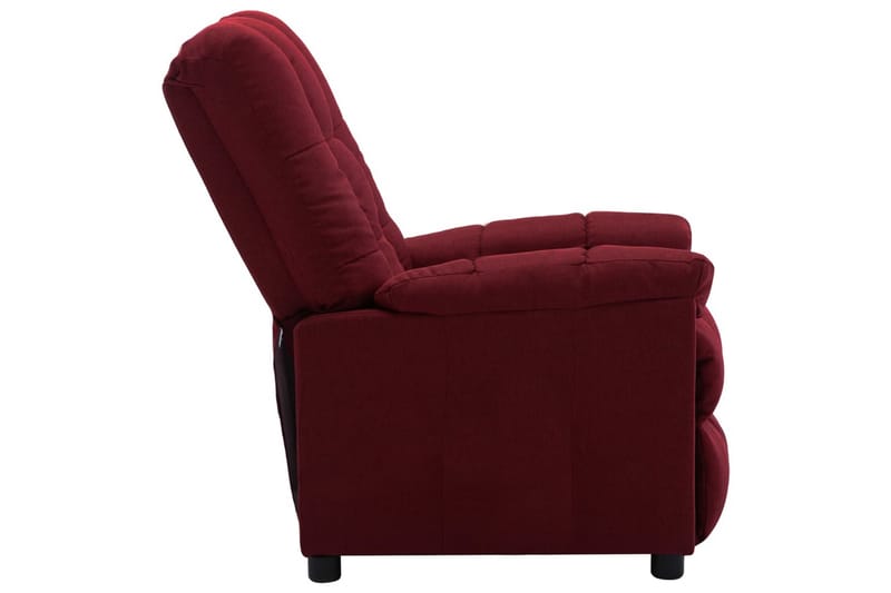 Lænestol Med Push Back-Funktion Stof Vinrød - Møbler - Stole & lænestole - Lænestole - Recliner lænestol