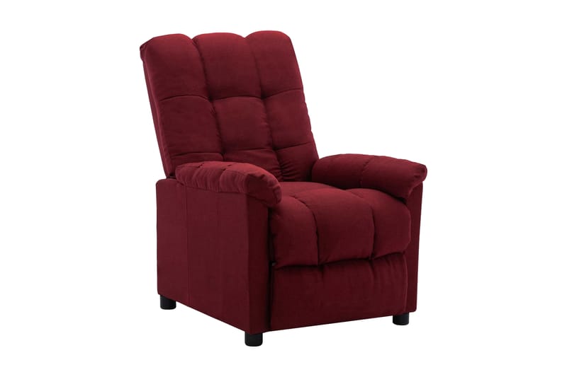 Lænestol Med Push Back-Funktion Stof Vinrød - Møbler - Stole & lænestole - Lænestole - Recliner lænestol