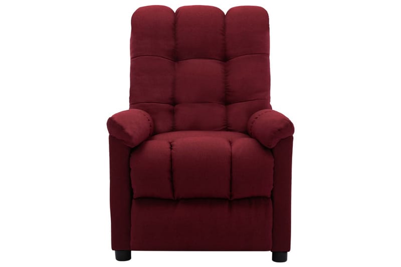 Lænestol Med Push Back-Funktion Stof Vinrød - Møbler - Stole & lænestole - Lænestole - Recliner lænestol