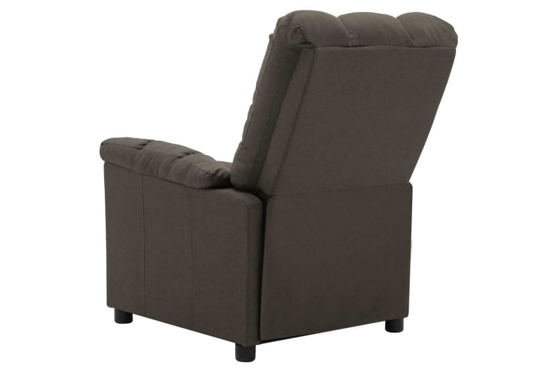 Lænestol Med Push Back-Funktion Stof Gråbrun - Møbler - Stole & lænestole - Lænestole - Recliner lænestol