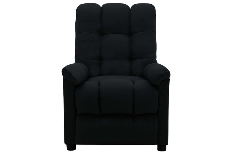 Lænestol Med Push Back-Funktion Stof Sort - Møbler - Stole & lænestole - Lænestole - Recliner lænestol