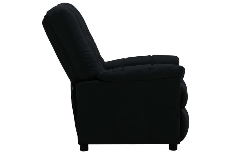 Lænestol Med Push Back-Funktion Stof Sort - Møbler - Stole & lænestole - Lænestole - Recliner lænestol