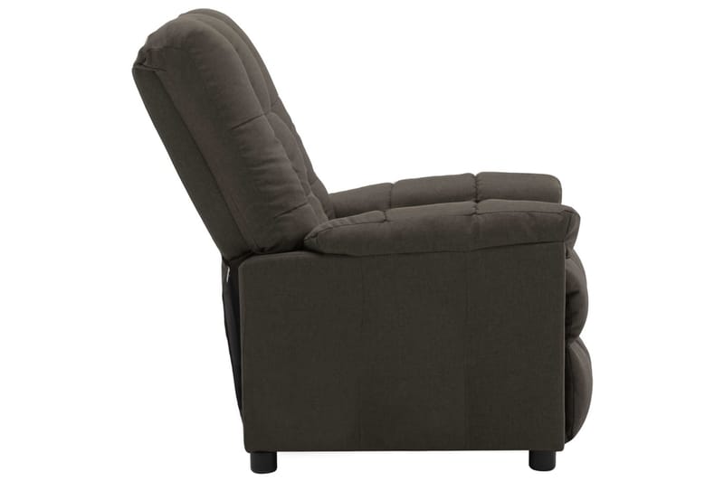 Lænestol Med Push Back-Funktion Stof Gråbrun - Møbler - Stole & lænestole - Lænestole - Recliner lænestol