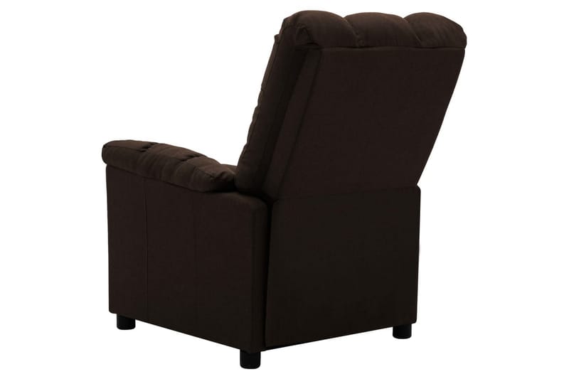 Lænestol Med Push Back-Funktion Stof Mørkebrun - Møbler - Stole & lænestole - Lænestole - Recliner lænestol