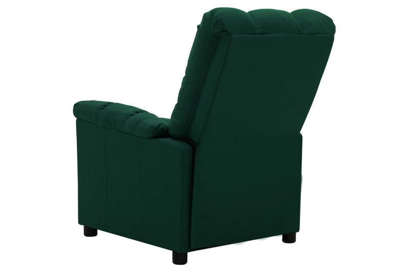 Lænestol Med Push Back-Funktion Stof Mørkegrøn - Møbler - Stole & lænestole - Lænestole - Recliner lænestol