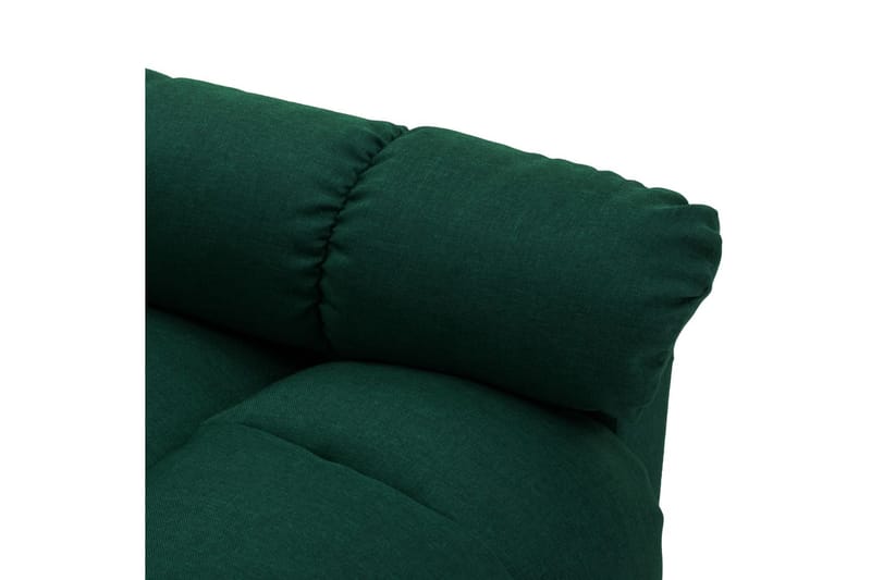 Lænestol Med Push Back-Funktion Stof Mørkegrøn - Møbler - Stole & lænestole - Lænestole - Recliner lænestol