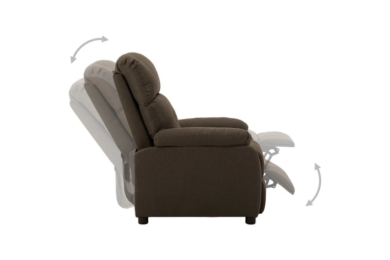 Lænestol Stof Brun - Møbler - Stole & lænestole - Lænestole - Recliner lænestol