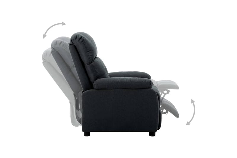 Lænestol Stof Mörkegrå - Møbler - Stole & lænestole - Lænestole - Recliner lænestol