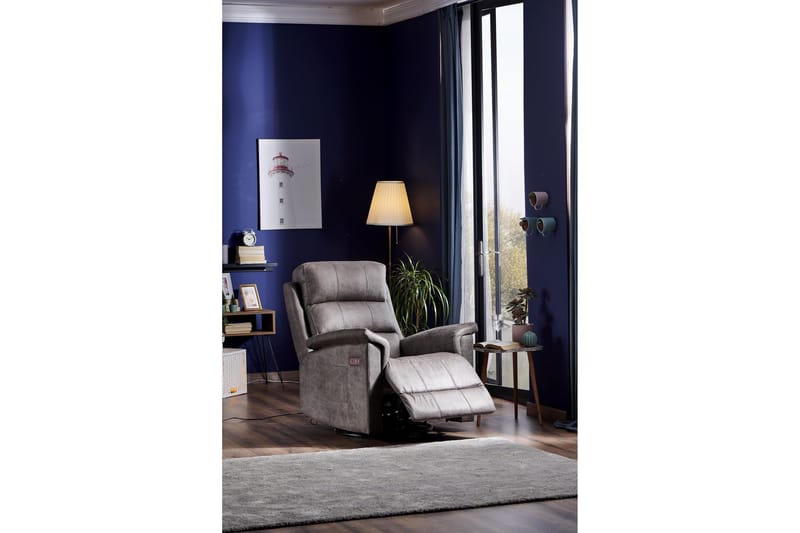 Mereenie Reclinerlænestol Elektrisk - Grå - Møbler - Stole & lænestole - Lænestole - Recliner lænestol