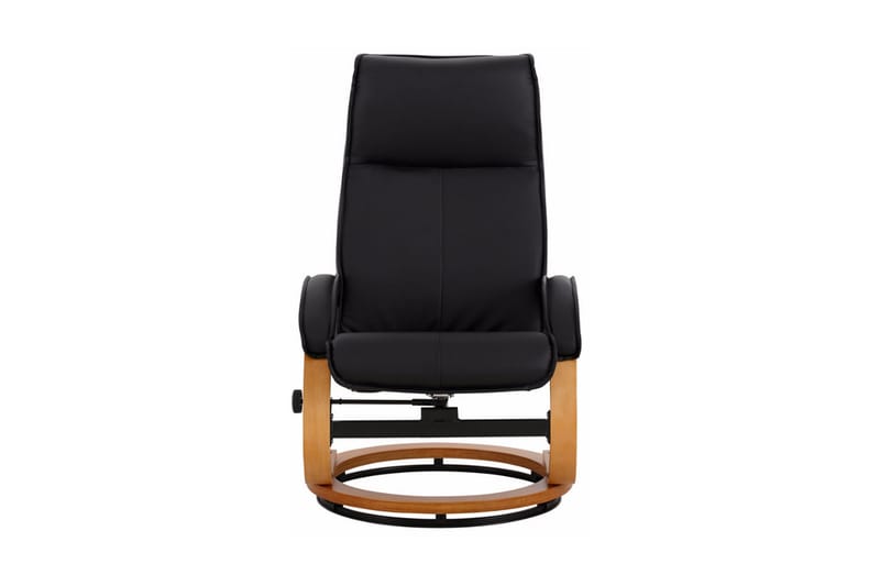 Pasha Reclinerlænestol kunstlæder - sort/træ - Recliner lænestol - Læderstol