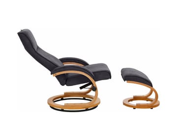 Reclinerlænestol Loft24 Pasha Reclinerlænestol Mikrofiber Grå - Møbler - Stole & lænestole - Lænestole - Recliner lænestol