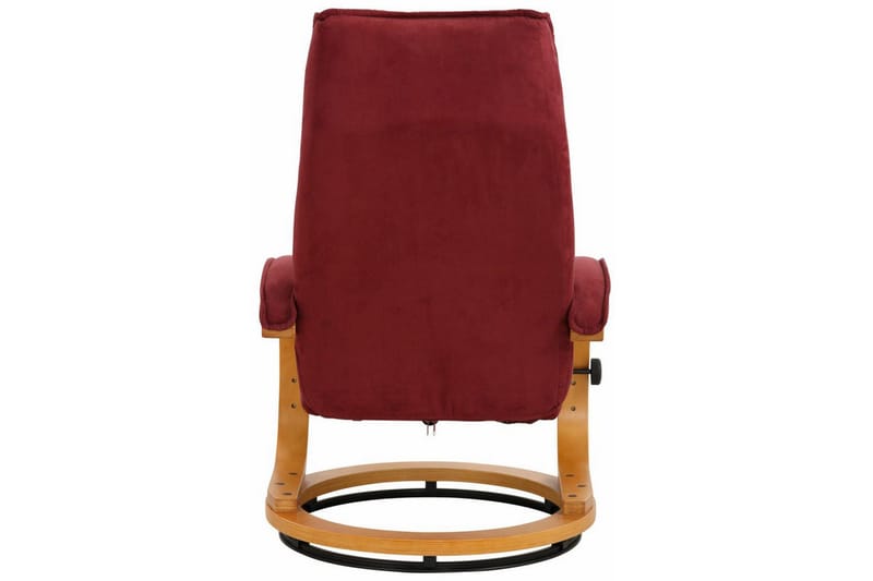 Reclinerlænestol Loft24 Pasha reclinerlænestol i mikrofiber Röd - Møbler - Stole & lænestole - Lænestole - Recliner lænestol