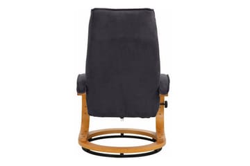 Reclinerlænestol Loft24 Pasha Reclinerlænestol Mikrofiber Grå - Møbler - Stole & lænestole - Lænestole - Recliner lænestol