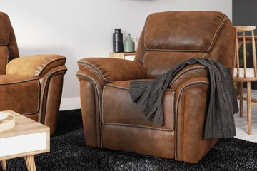 Saranda Lænestol Recliner Justerbar - Brun - Møbler - Stole & lænestole - Lænestole - Recliner lænestol