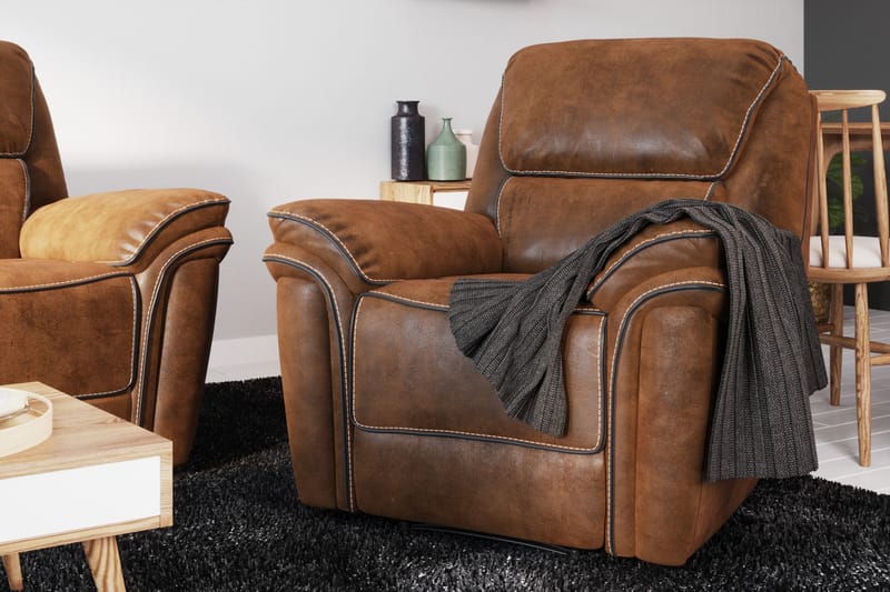Saranda Lænestol Recliner Justerbar - Brun - Møbler - Stole & lænestole - Lænestole - Recliner lænestol