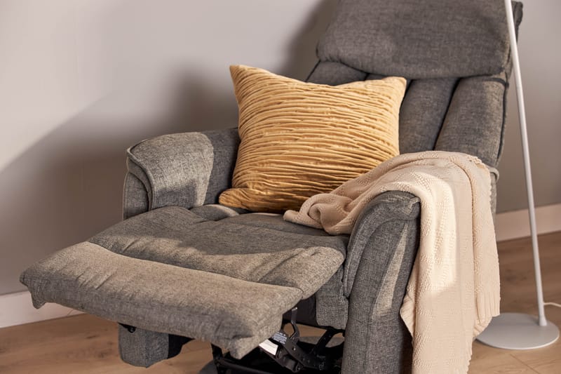 Umeå Lænestol Rotation & Gynge - Stof Grå - Møbler - Stole & lænestole - Lænestole - Recliner lænestol