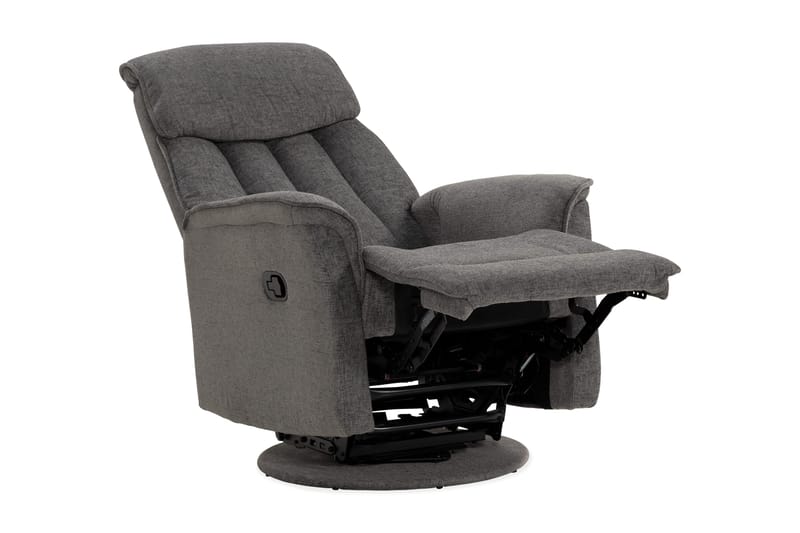 Umeå Lænestol Rotation & Gynge - Stof Grå - Møbler - Stole & lænestole - Lænestole - Recliner lænestol