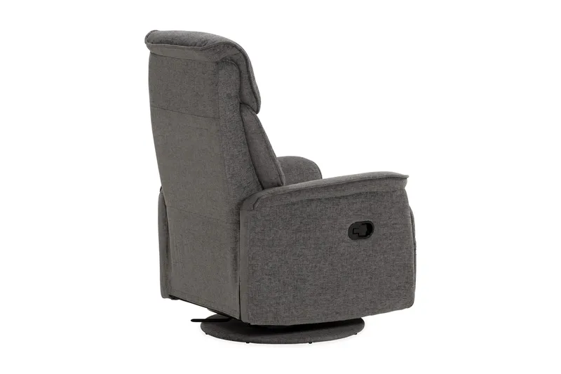 Umeå Lænestol Rotation & Gynge - Stof Grå - Møbler - Stole & lænestole - Lænestole - Recliner lænestol