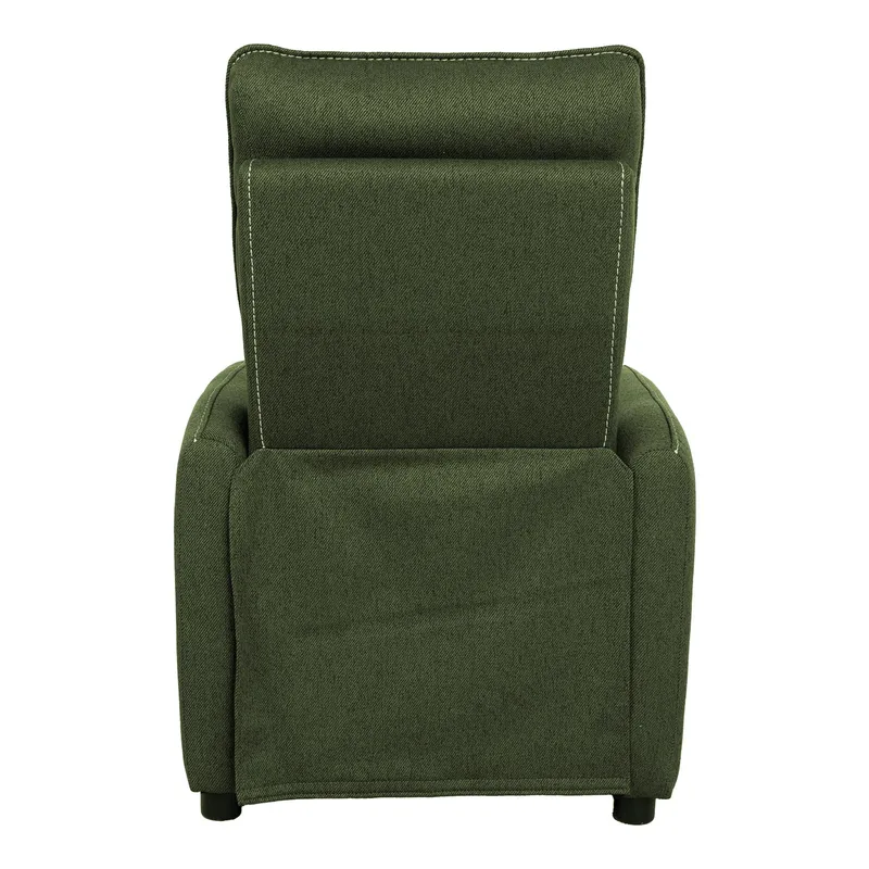 Reclinerlænestol Örsvik med push back-mekanisme - grøn - Møbler - Stole & lænestole - Lænestole - Lænestol med fodskammel