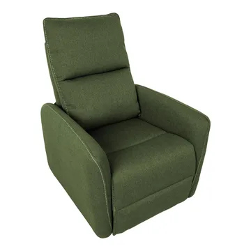 Reclinerlænestol Örsvik med push back-mekanisme - grøn - Møbler - Stole & lænestole - Lænestole - Lænestol med fodskammel
