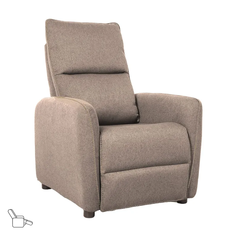 Reclinerlænestol Örsvik med push back-mekanisme, Beige