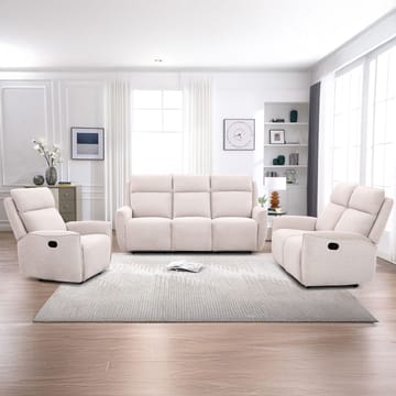 Reclinerlænestol Östvik med manuel mekanisme - beige - Møbler - Stole & lænestole - Lænestole - Recliner lænestol