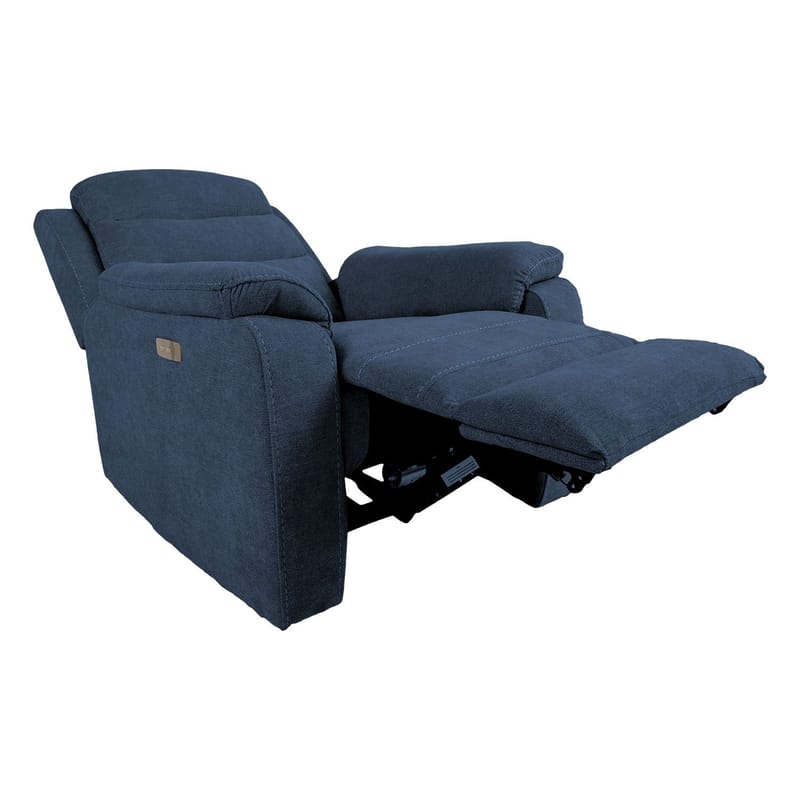 Reclinerlænestol Blenor med elektrisk mekanisme - blå - Møbler - Stole & lænestole - Lænestole - Recliner lænestol