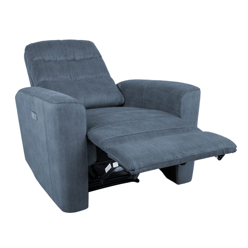 Reclinerlænestol Darvi med elektrisk mekanisme - blå - Møbler - Stole & lænestole - Lænestole - Recliner lænestol