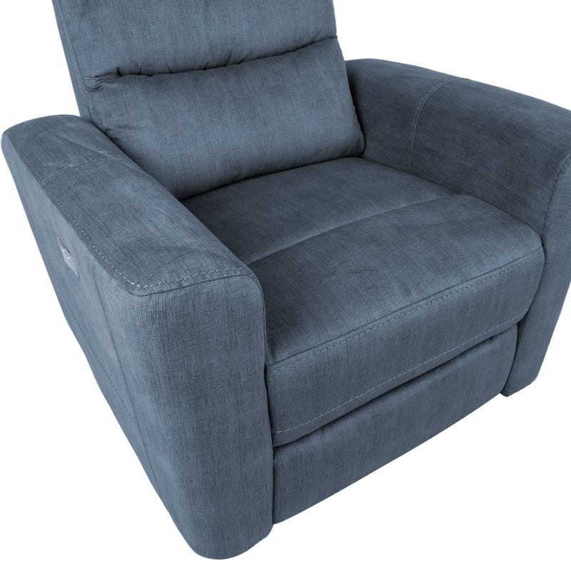 Reclinerlænestol Darvi med elektrisk mekanisme - blå - Møbler - Stole & lænestole - Lænestole - Recliner lænestol
