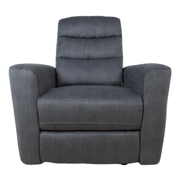 Reclinerlænestol Darvi med elektrisk mekanisme - grå velour - Møbler - Stole & lænestole - Lænestole - Recliner lænestol
