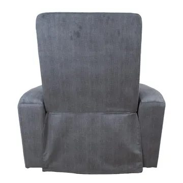 Reclinerlænestol Darvi med elektrisk mekanisme - grå velour - Møbler - Stole & lænestole - Lænestole - Recliner lænestol