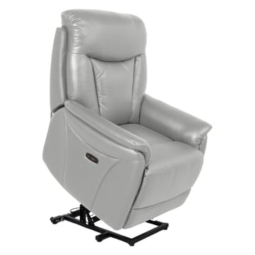 Reclinerlænestol Gårdal med elektrisk løftemekanisme læder - Beige - Møbler - Stole & lænestole - Lænestole - Lænestol med vippefunktion